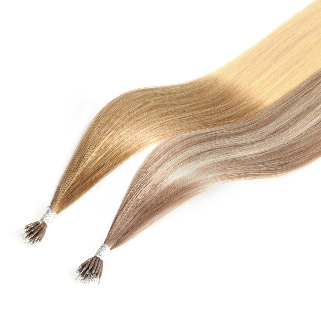 NANO RING Hair Extensions, 7-Star Full Cuticle Remy Hair